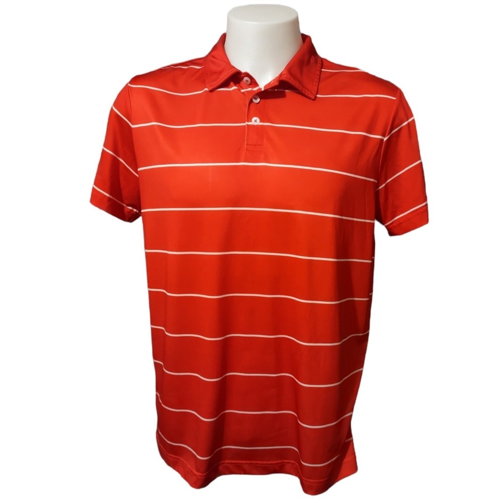 Urban Pipeline Polo Shirt‎ Men's Large Norm Core Red White Striped Retro Sporty